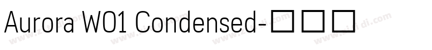 Aurora W01 Condensed字体转换